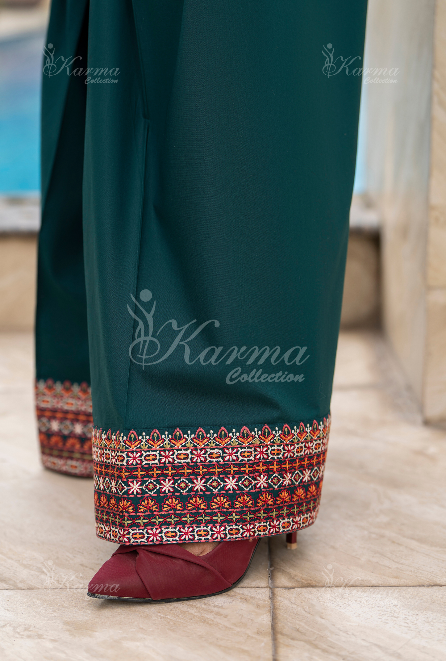 TEAL GREEN Karmacollectionpk