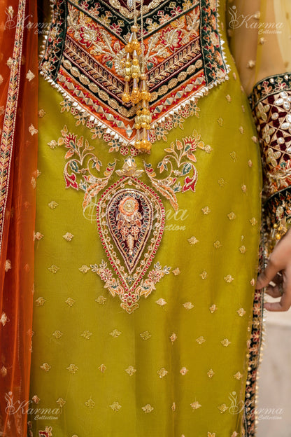 Henna Green & Orange